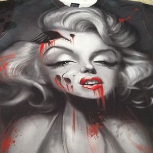 Marilyn Monroe “Walking Dead Star" 2017 Custom Designed Retired RAGE ON SM Tee